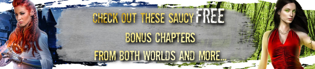 Get saucy bonus chapters from both worlds: Our Fae Queen and Demon Hunter Academy
