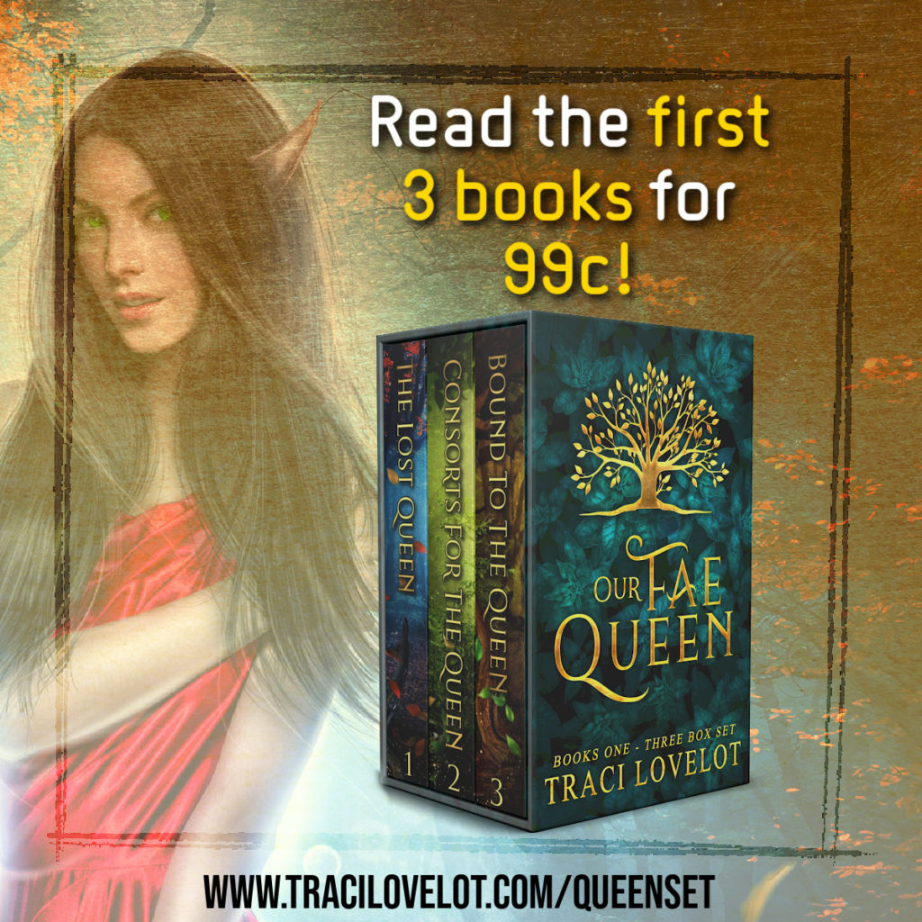 Read the first 3 books of our fae queen for 99 cents! 