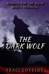 The Dark Wolf bonus cover shows the silhouette of a wolf against a forest backdrop with the moon in the distance.