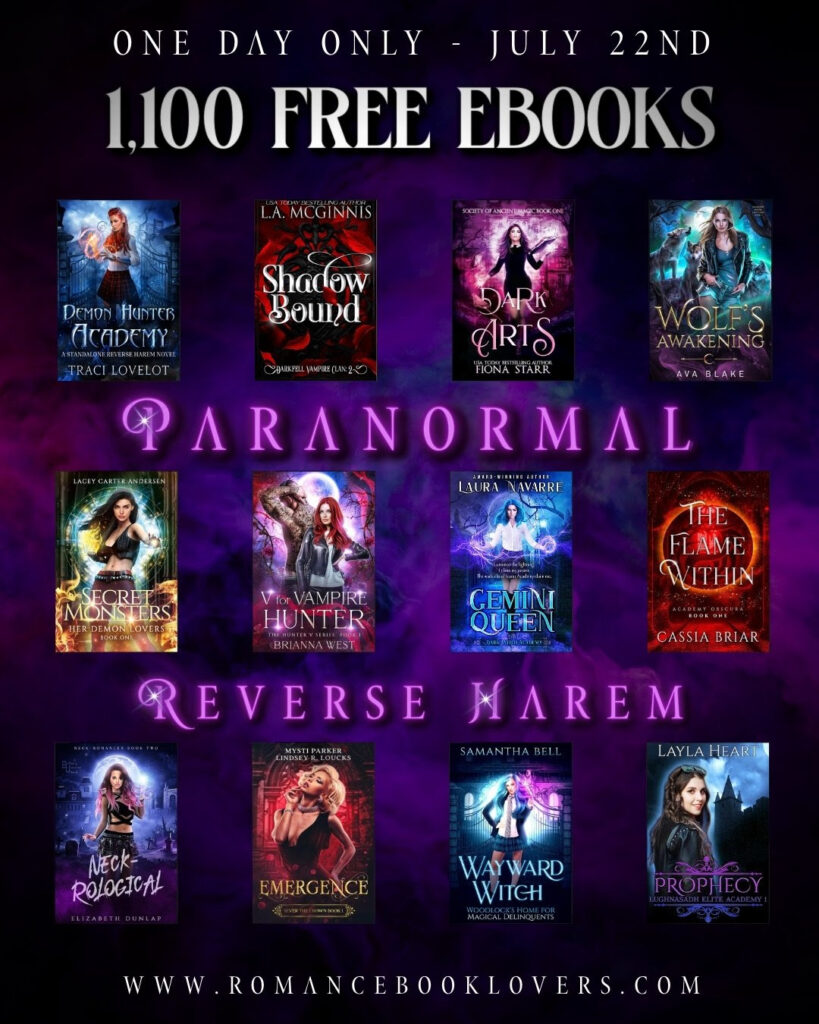 1,100 free romance books across all subgenres