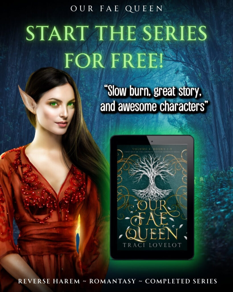 Our Fae Queen cover shows the Tree of Life dying