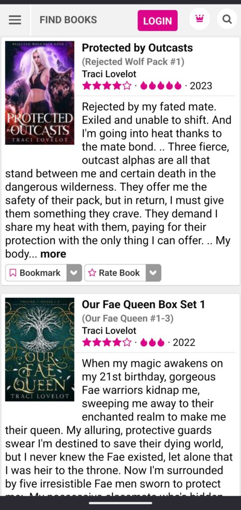 Find Traci Lovelot on Romance.io along with all of her books – your rating makes all the difference!